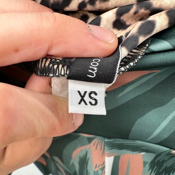 ONZIE FLOW Palm Print Active Leggings // XS - Picture 8 of 10